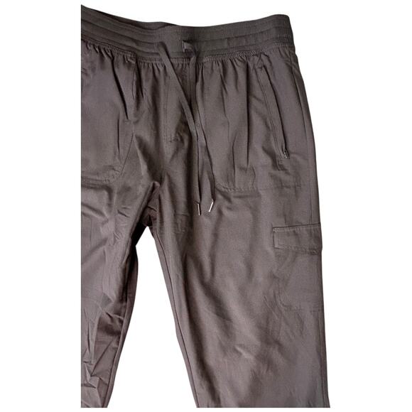 NWOT Women's Brown Polar Fleece-Lined  5 Pocket Cargo Pull-On Pants Size Large - Picture 3 of 7